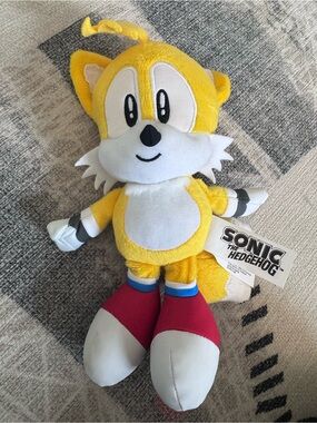Sonic the Hedgehog Tails Yellow Plush Toy - Official Sega Character